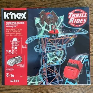 Brand New K’Nex Cobweb Curse Roller Coaster Set